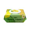 80 Paquetes Grandes de Toallitas Húmedas Especiales Aiweier Pollito Amarillo para Manos y Boca de Bebé con Tapa, Extra Engrosadas, Asequibles para Uso en Casa