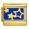 Pulseira Modular Italiana em Aço Inoxidável Banhada a Ouro Padrão Estampado Gotejamento de Óleo Corrente de Tira Elástica Personalizável DIY