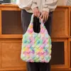 Bolsa de ombro portátil Puff Bolsa de viagem casual Bolsa de mão Grande capacidade Bolsa de compras portátil Ins Girl