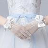 Guantes Mágicos Elásticos con Lazo para Niñas Vestido de Novia Princesa Actuación Etiqueta Dama de Honor Decoración de Boda Comercio Exterior Dropshipping