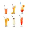Venta directa de fábrica juego de popotes de acero inoxidable 304 grado alimenticio color metal para bebidas café té de burbujas