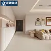 Foshan Terciopelo Blanco Ultra胚胎 Luz Suave Azulejos 750X1500 Super Cristal Glaseado Terciopelo Dorado Azulejos de Piso para Sala de Estar Estilo Crema
