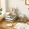 [Sin Huecos] Caja de Almacenamiento para Escritorio de Oficina Apilable con Revistero para Papelería A4, Portadocumentos y Caja de Almacenamiento para Archivos