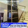 Elevador Residencial para Ático en Casas de Autoconstrucción, Elevador Panorámico de Tracción Simple Pequeño, Elevador Hidráulico Silencioso para Villas