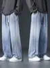 Jeans para hombre talla grande 2026 nuevo modelo estilo americano marca de moda pantalones rectos holgados pantalones casuales de pierna ancha moda ropa para hombre