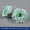 Flor Azul Flor Artificial Flor de Seda Pasador Flor Tocado Material Corona Pulsera Accesorio de Flor Hecho a Mano DIY Decoración de Cabeza con Flores