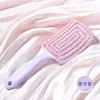 Peine Redondo Hueco con Cojín de Aire para Uso en Casa, Cabello Suave Sin Tirarlo, Peine Transpirable de Corona Alta Esponjosa, Peine Masajeador del Cuero Cabelludo para Mujeres