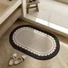 Alfombrilla de Piso para Baño Alfombrilla Súper Absorbente para Inodoro Alfombrilla Antideslizante para Pies de Entrada Alfombrilla para Piso de Baño Inodoro Alfombra para Lavabo Alfombrilla para Puerta
