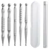 Varilla de Acero Inoxidable para Puntos de Acupuntura..Herramienta de Belleza y Bienestar. Puntos de Acupuntura de los Meridianos para Ojos, Rostro y Pies. Palo de Masaje para Estirar y Desbloquear Músculos