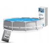 Piscina INTEX para niños con soporte cuadrado piscina familiar grande para patio trasero piscina inflable redonda al por mayor transfronteriza