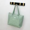 Bolso tote de gran capacidad con relieve de diamante 2023 nuevo moda moderno fresco color sólido decoración de lentejuelas bolso de hombro