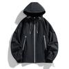 2024 Otoño/Invierno Nuevo ins Estilo Hong Kong Chaqueta con Capucha para Hombre Holgada Talla Grande Gordito Deportes al Aire Libre Chaqueta de Pareja Hombre