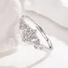 Anel Aberto Brilhante Galáxia para Casal Ins Moda Casual Leve Luxo Par de Anéis Dia dos Namorados Chinês Aniversário Presente para Namorada