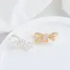 Relleno de Oro de 14K Lleno de Diamantes Lazo Completo a Través del Agujero DIY Pulsera de Perlas Hecha a Mano Cadena de Suéter Incrustada con Circonita Accesorios de Joyería