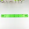 Régua macia transparente colorida de 30cm material de proteção ambiental papelaria para escritório de estudante régua multifuncional