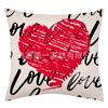 Funda de almohada transfronteriza de San Valentín de Amazon, funda de almohada de lino para sofá, funda de almohada para la cintura, almohada para coche o oficina.