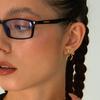 Exquisitos pendientes con nudo de cinta de estrella intermitente para mujer, ligeros, de lujo, de diseño de alta gama, modernos pendientes de lazo que combinan con todo.
