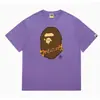 24 Tendencia Caliente de Verano en Línea: Camiseta bAPe Cabeza de Mono, Diseño Camuflaje, Camiseta Unisex de Manga Corta con Cuello Redondo
