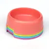Comederos de plástico de colores para gatos y perros, un solo comedero, varios colores disponibles, venta al por mayor de artículos para mascotas, comederos universales para gatos y perros