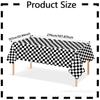 Suministros para Fiesta Temática de Carreras de Amazon Mantel a Cuadros Blancos y Negros para Mesa de Fiesta Decoración de Fiesta Mantel Desechable Mantel de PE