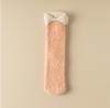 Nuevos calcetines de suelo de terciopelo de coral de color liso para mujer 2023, invierno, engrosados, color de contraste, calcetines para dormir en casa, venta al por mayor