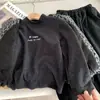 Conjunto de Forro Polar para Niños 2025 Nuevo Otoño e Invierno Estilo Coreano Chaqueta con Estampado de Leopardo y Leggings Conjunto de Tres Piezas para Niños Pequeños y Medianos y Niñas