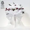 Yiru Casamento Estilo Ocidental Noiva Simulação Pe Romã Vermelha Segurando Flor Fabricantes Personalizados Amazon AliExpress Novos Produtos