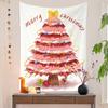 2022 Novo Pano de Fundo de Natal Ins Decoração de Casa Transfronteiriça Árvore de Natal Fundo Pano para Pendurar na Parede Tapeçaria Amazon