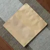 Bolsas de té de papel kraft con ventana, diseño de base plana, material engrosado, autosellables, adecuadas para envasado de alimentos y disponibles para impresión en lotes pequeños