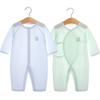 Ropa Siamesa para Bebé Algodón Puro Ropa de Verano para Bebé Camisón para Recién Nacido Ropa para Trepar Pijama de Verano Fino de Manga Larga Ropa de Monje