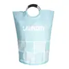 Cesta de Lavandería Plegable de Gran Capacidad Modelo Nuevo Transfronteriza, Cesta de Almacenamiento Portátil de Aluminio de Tela Oxford, Cesta de Lavandería para Baño