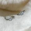Concha quebrada é meu Xiao Mao brinco de estrela com zircônia e diamantes inteiros estrela de cinco pontas brinco delicado super brilhante estilo Coringa elegante