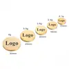 En stock Espejo Acero Inoxidable No Poroso Circular Tallado Colgante Brillante -30mm Multitamaño Accesorios para Joyería DIY