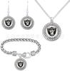 Comercio Exterior Popular Nfl Equipo de Fútbol Americano Oso Collar Pulsera Pendiente Conjunto Combinado