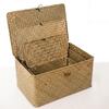 Fuente de Fábrica Productos Creativos para el Hogar Caja de Almacenamiento de Paja Acabado Cosmético de Juguete Escritorio Tejido Caja de Almacenamiento