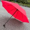 Paraguas Plegable Impermeable de Tela de Alta Densidad con 8 Varillas de Color Sólido al por Mayor, Doble Uso para Sol y Lluvia, Paraguas Manual Personalizado con Impresión de Logo