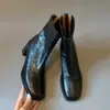 Primer Encuentro Temporada 2026 Botines Nuevos para Viajar Tacones Altos Botas Elásticas Adelgazantes Otoño/Invierno Sistema de Suela Suave Botas de Tacón Grueso Retro