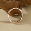 Anillo doble entrelazado de plata de ley S925 Beianna, anillo bicolor para mujer con diseño de personalidad, temperamento de moda, anillo de diamantes brillantes microincrustados