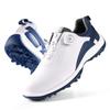Sapatos de Golfe Respiráveis de Verão para Homens Tênis com Cadarço de Botão Antiderrapante Respirável Sapatos Masculinos 1042