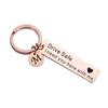 Venda imperdível transfronteiriça 26 letras Drive Safe Custom Stainless Steel Keychain Graduation Gift Pendant Small Gift