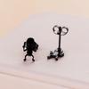 Murciélago fantasma calabaza gato de Halloween y otras formas aretes de acero inoxidable tres colores opcionales fábrica en stock suministro transfronterizo