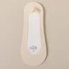 Verão feminino ultrafino algodão fundo boca rasa meias invisíveis silicone feminino antiderrapante antiderrapante calcanhar Ice Silk verão