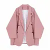 Blazer holgado extragrande estilo coreano para mujer, chaqueta nueva de primavera 2026 con silueta de manga murciélago, a la moda