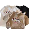 Nuevas Camisetas de Algodón de Manga Corta Lindas de Verano para Niños y Niñas, Camisetas Delgadas con Estampado de Dibujos Animados para Niños, Tops Exteriores, Camisetas Interiores