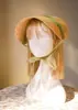 Sombrero Lolita Francés Retro Sombrero Plano de Paja Embrión DIY Hecho a Mano Accesorios Vintage Sombrero de Encaje Bnt