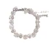 Pulsera de Perlas Estrelladas de Lujo Ligero Estilo Francés Llena de Diamantes, Apilable, Gama Alta, Artesanía Pesada, Moderna, Tendencia, Popular, Pulsera de Alto Valor