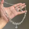 Collar Super Brillante de Circonita Princesa Fugitiva para Mujer 2026 Nuevo Modelo Gama Alta Lujo Ligero Estilo de Nicho Exquisita Cadena para la Clavícula