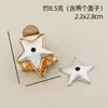 Base de Horquilla Songjin Accesorios de Nuevo Estilo Chino Tela Bordada Teñida de Azul Horquilla de Pico de Pato en Blanco para Manualidades