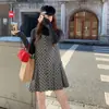 Otoño 2026 Nueva Moda Casual Reductor de Edad Adelgazante Suave Lindo Iluminador Mejorador de Calidad Conjunto de Vestido Chaleco de Dos Piezas