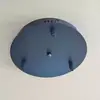 Luminária de teto pendente com transformador embutido elevado e aprofundado, base de fixação com placa redonda, luminária de iluminação de baixa tensão, placa de lâmpada, base de dissipação de calor